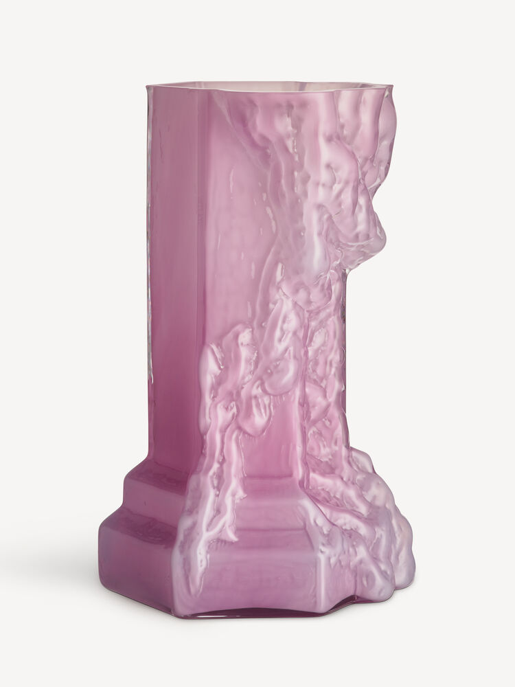 K&B Rocky vase rosa 35cm